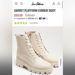 GARRET PLATFORM COMBAT BOOT waterproof size 9